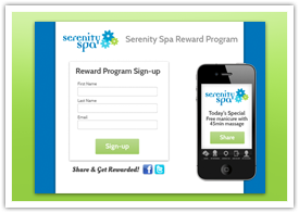 Matching Desktop-Mobile Reward Program Signup